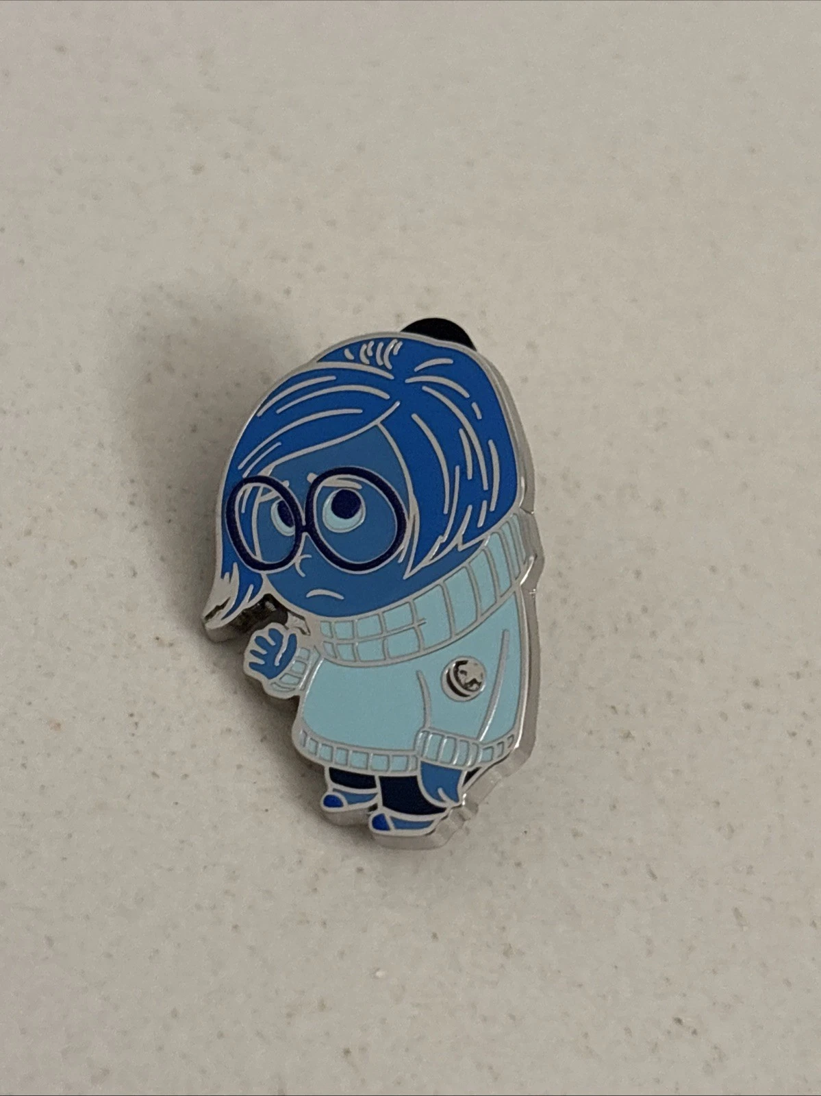 2025 Disney Hidden Mickey Pin Blue Series Sadness Hidden Mickey Pin NEW