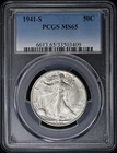 1941-S 50C Walking Liberty Half Dollar PCGS MS65