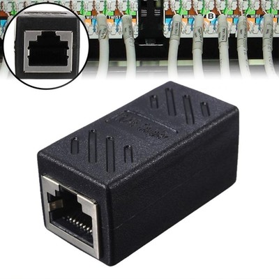RJ45 Inline Coupler Cat7/Cat6/Cat5e Ethernet Network Connector- U Cable E0F5