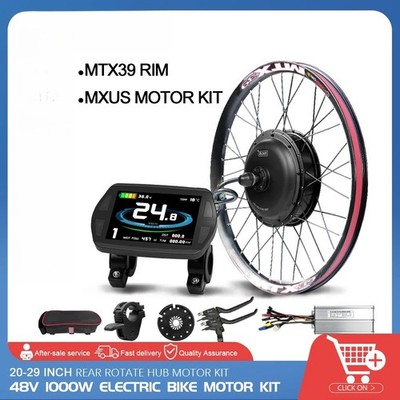  48V 1000W Electric Bike Front/Rear Brushless Rear Hub Motor Wheel with Display