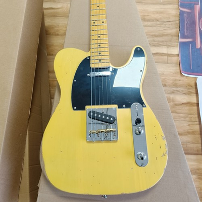 #ad US Warehouse TL Butterscotch Blonde Make Old Electric Guitar SS Pickups 6Strings $255.55