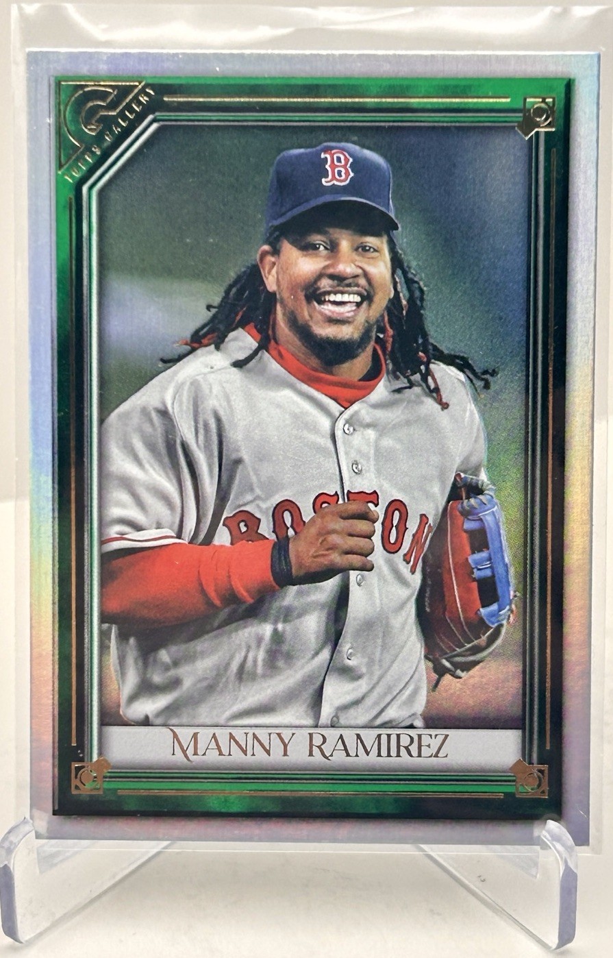 2021 Topps Gallery - Manny Ramirez #34 Green /125 Boston Red Sox Topps Gallery.