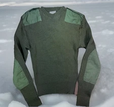 US Marine Corps Military Mens Wool Sweater Green Sz 44 DSCP Brand