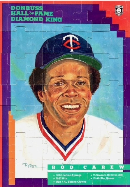 1992 Donruss Diamond Kings Rod Carew Color Photo Puzzle Piece Card You Pick NM+