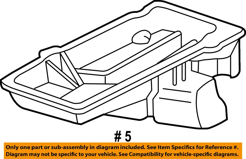 GM OEM-Engine Oil Pan 12579273 - Image 2 of 2