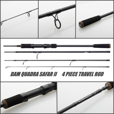 D.A.M NEW Quadra Safar II / MK2 Travel Spinn / Köder Angelrute Reiserute