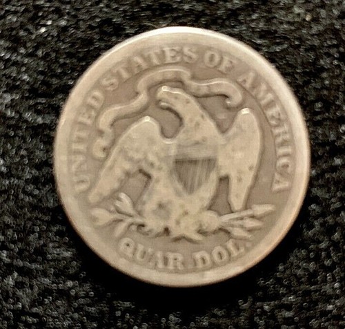 1876 Seated Liberty Quarter 25c -- VG Very Good - Picture 2 of 2