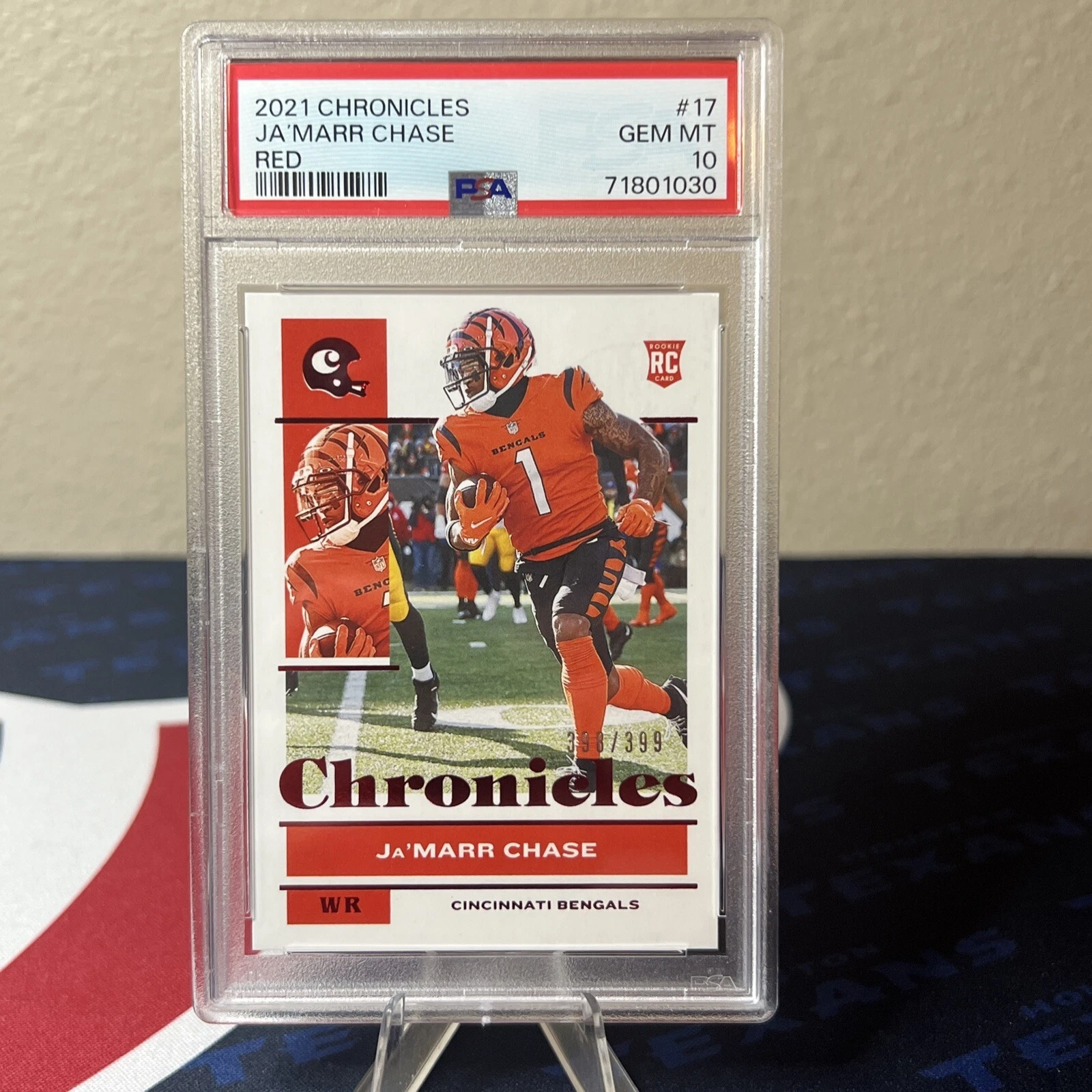 JaMarr Chase Panini Chronicles #17 Red