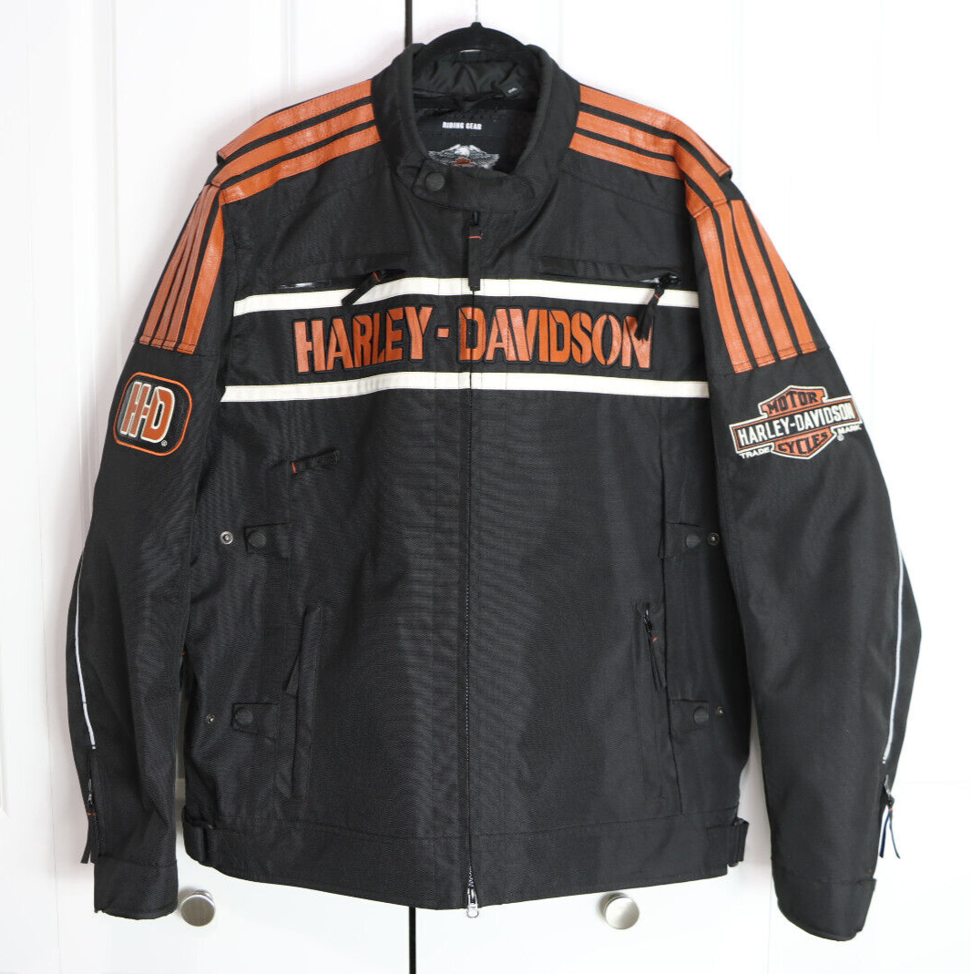 Harley Davidson Mens Waterproof Reflective Triple Vent Jacket 2XL