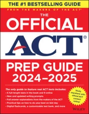 The Official ACT Prep Guide 2024-2025, (Book  Online Course) - Paperback - GOOD