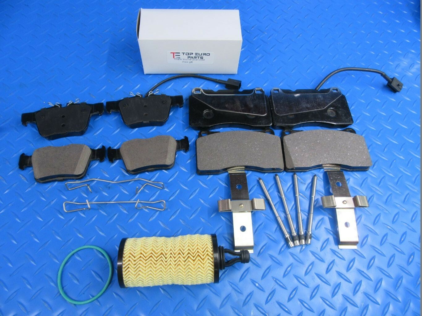Maserati Ghibli Quattroporte front rear brake pads LOW DUST #7069 FREE FILTER