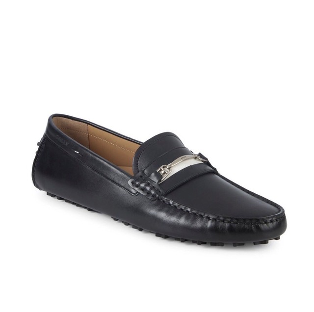Bally Men's Black Shoes Wabler 10 