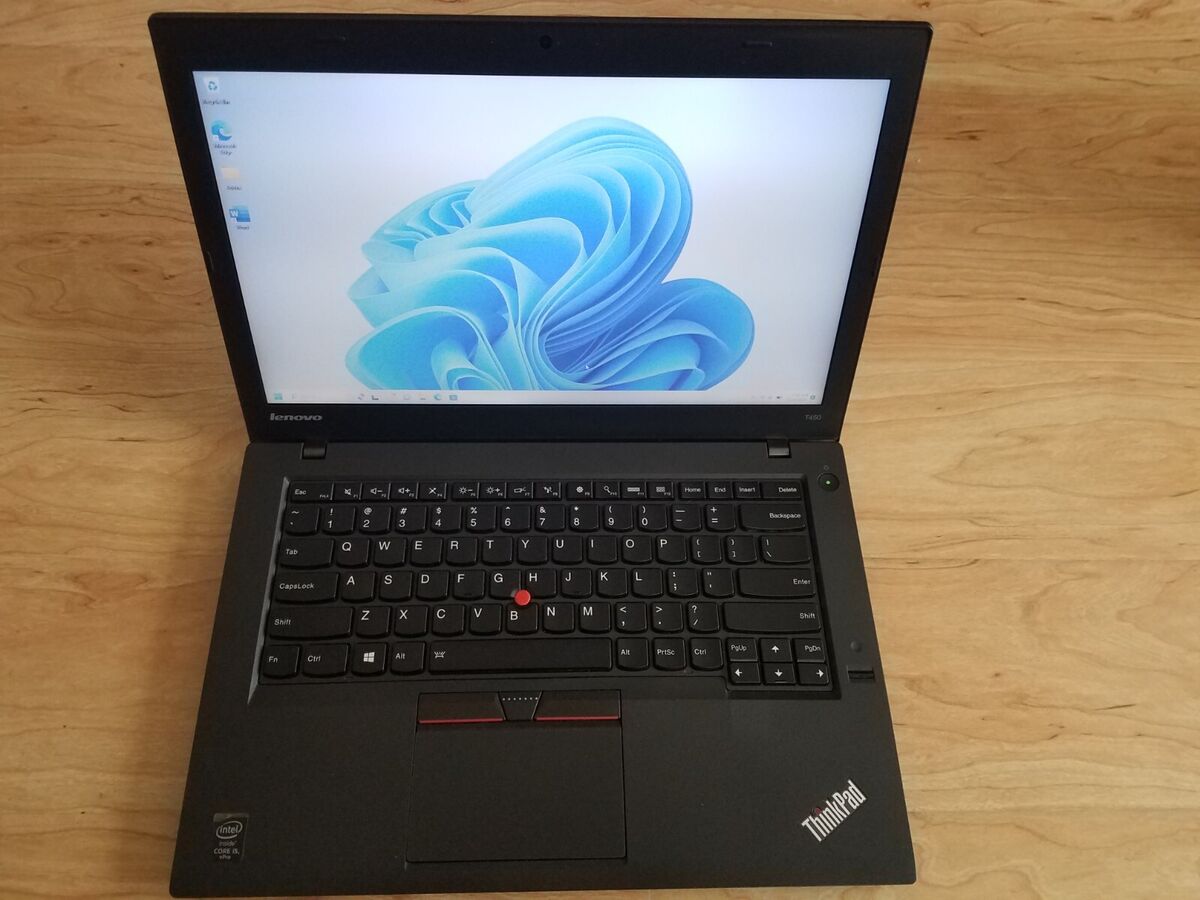 Used Lenovo Thinkpad T450, Core i5 Win 11 500gb SSD Hard Drive 16GB RAM Laptop Used Lenovo Thinkpad T450, Core i5 Win 11 500gb SSD Hard Drive 16GB RAM Laptop
