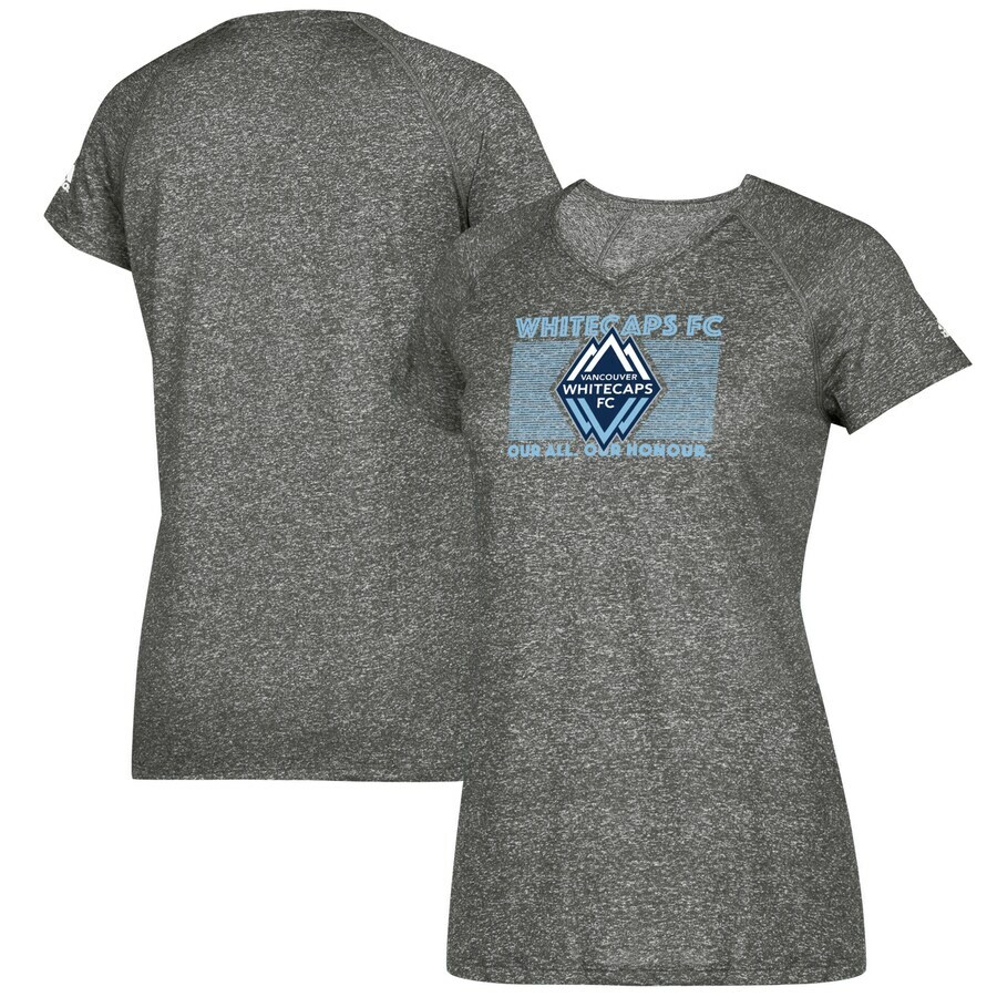 Женская футболка Adidas MLS Vancouver Whitecaps FC серо-голубая CT1512 
