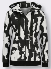 793695 Witt Weiden Damen Sweatjacke Jacke Weste schwarz weiß NEU Gr. 38 - 48