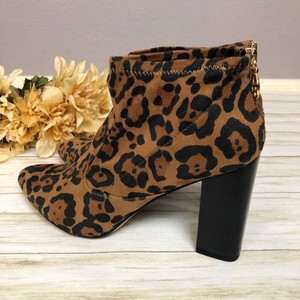 franco sarto leopard bootie
