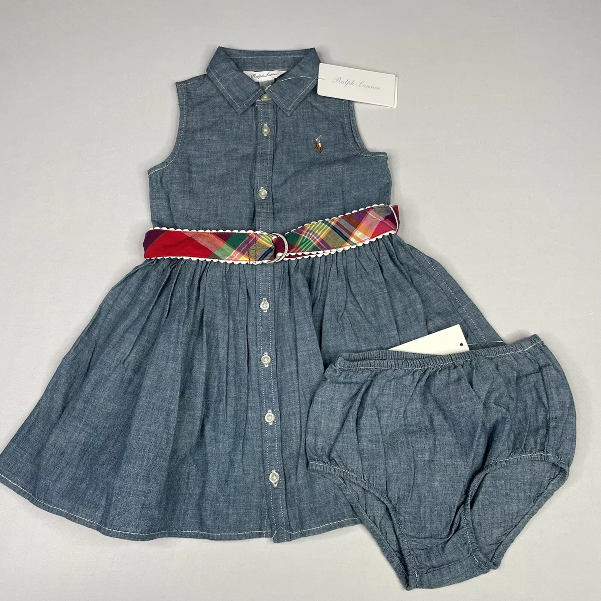 Ralph lauren baby sale girl denim dress