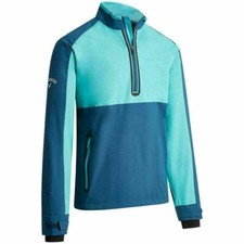CALLAWAY WINDDICHTE HERRENJACKE BLOCK 1/4 REISSVERSCHLUSS - NEU CGRF90D4