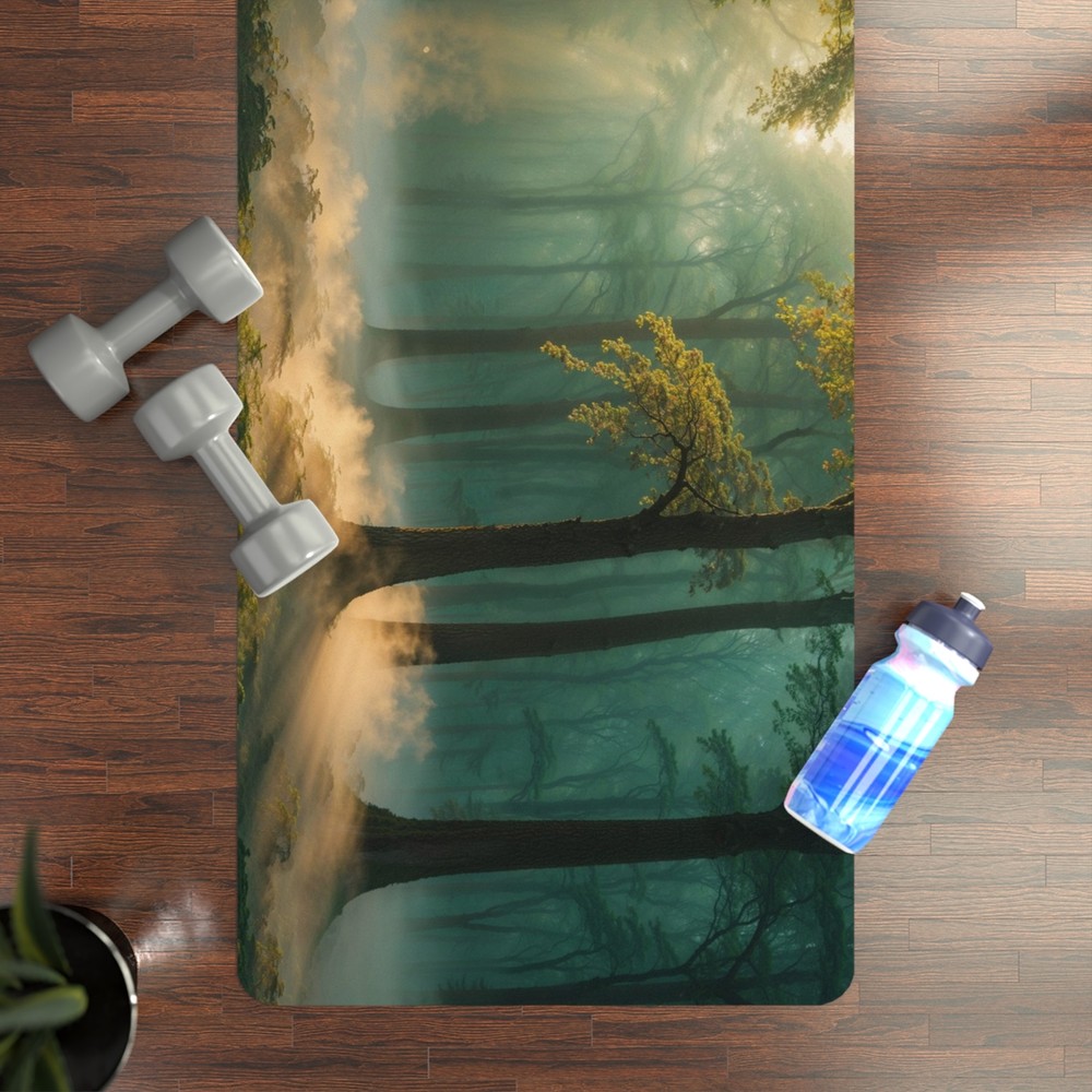 Forest Serenity Non-Slip Yoga Mat for Meditation, Pilates, and Gifting Forest Serenity Non-Slip Yoga Mat for Meditation, Pilates, and Gifting