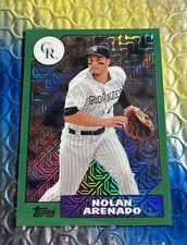 2017 Topps Silver Pack Nolan Arenado 87-NA 1987 Chrome Green Mojo Refractor /150