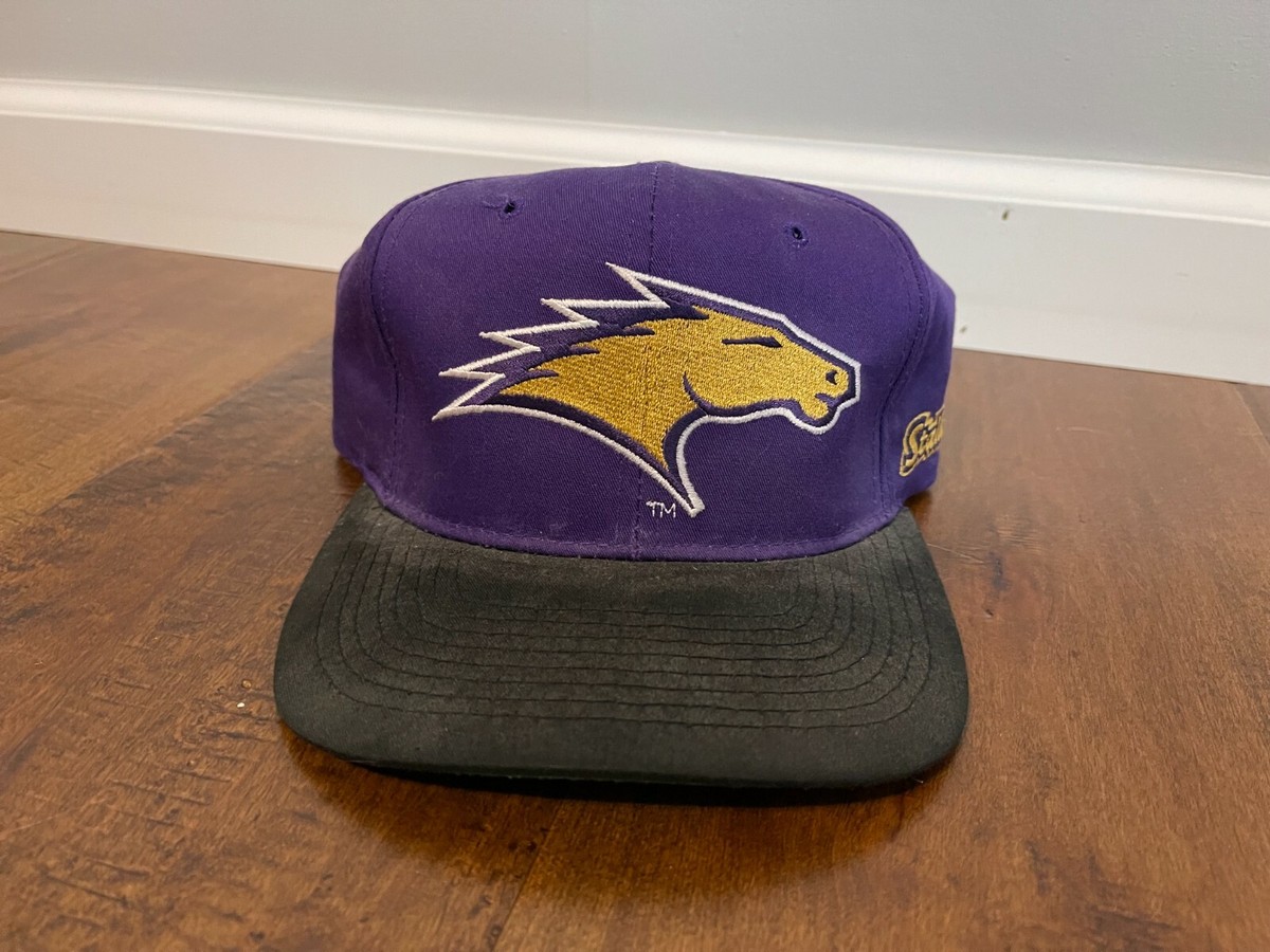 University of St Thomas Embroidered Twill Classic Snapback Cap Hat Purple Black University of St. Thomas Night | Minnesota Twins main image 2