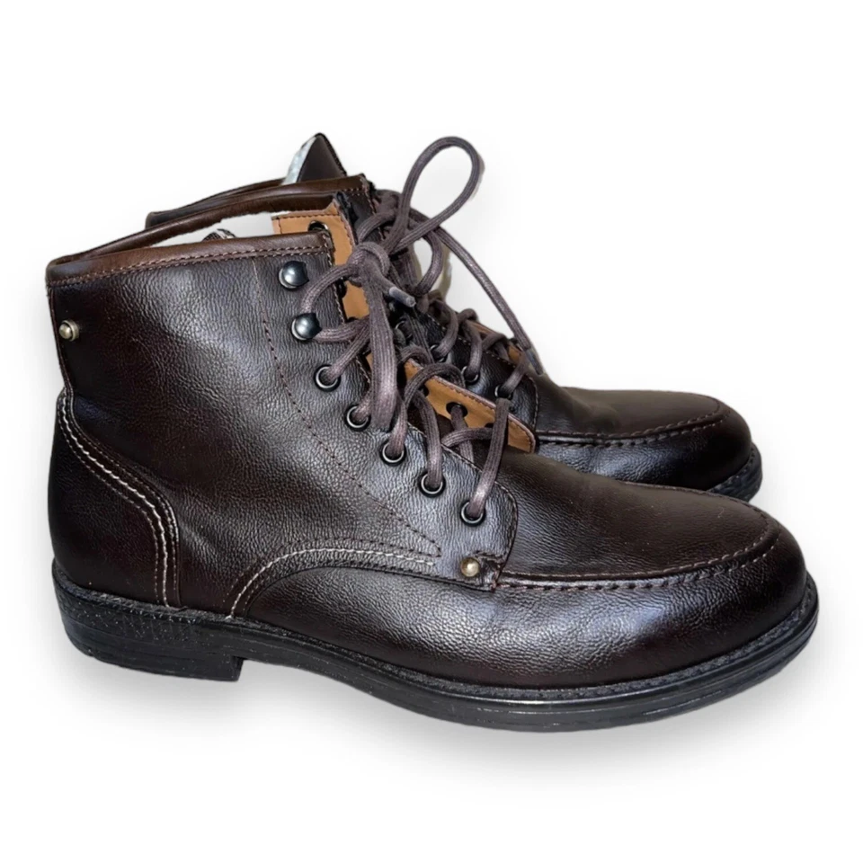 Call it Spring Faux Fur Ankle Boots Brown Leather / Fur Lining Men's 11 - Image 3 of 4