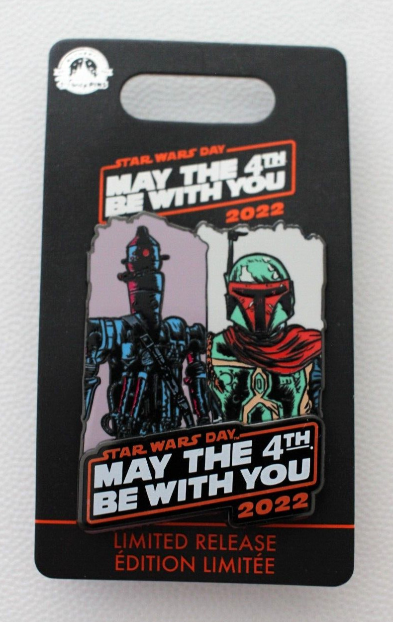 Disney Pin IG & Boba Fett Star Wars Day 2022 May the 4th Be With You