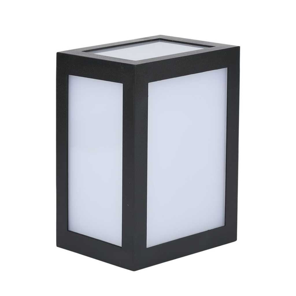 V-TAC VT-822 Lampada applique LED 12W wall light cubo da parete nero bianco natu