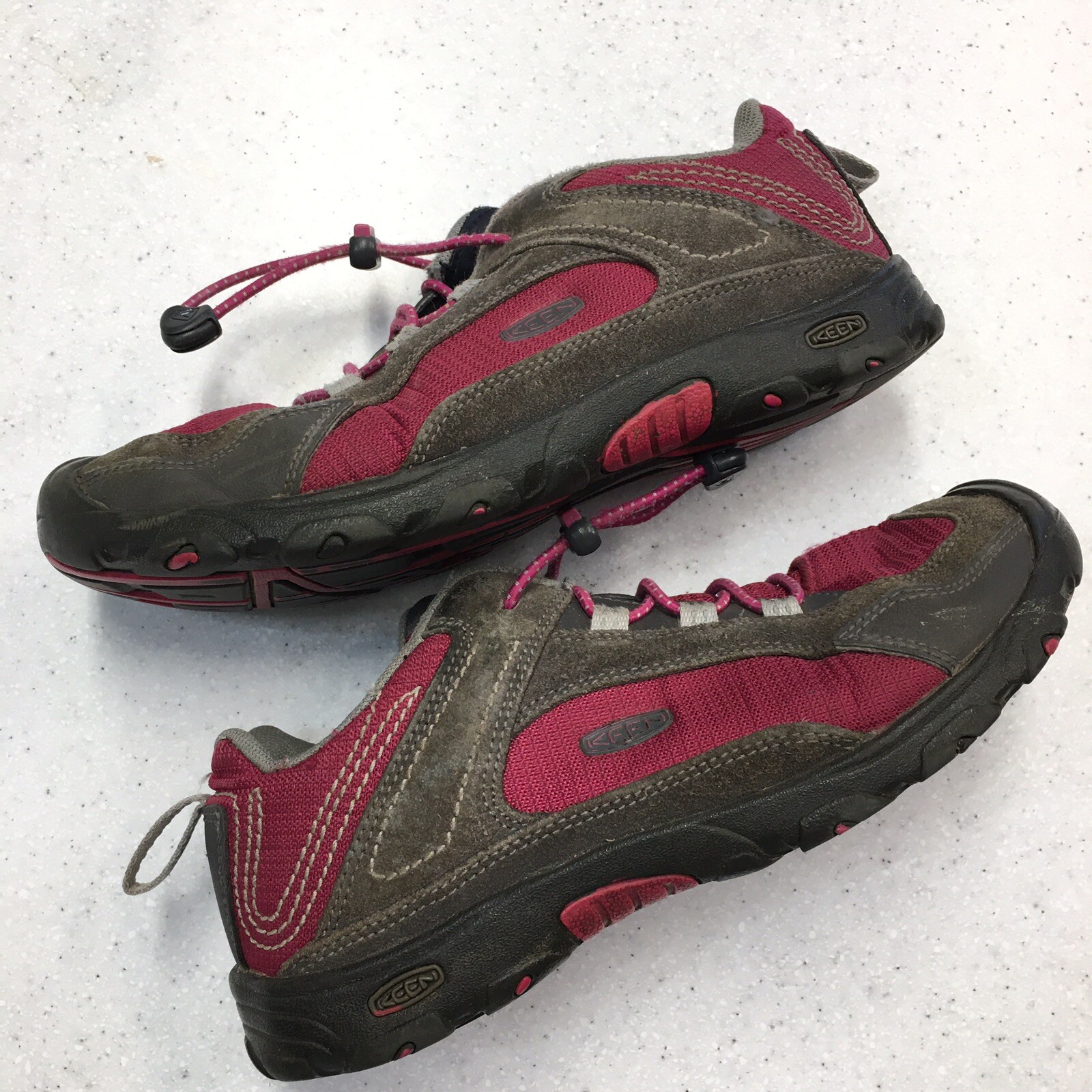 Keen Sneaker Scarpe da Escursionismo Passeggio Joey Ragazza Donna 7 5 Rosa Sangria Gargoyle