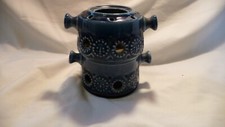 Vintage Mid Century Ceromano German Pottery 2 stapelbare Ölbrenner