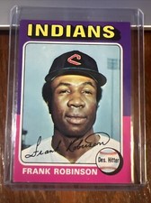 Frank Robinson 1975 Topps Baseball Card #580 HOF Cleveland Indians EX Range
