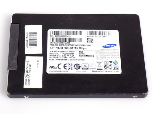256GB HP 746141-001 Samsung SM841 SATA 6GBit/s SSD 2.5-Zoll MZ7PD256HAFV-000H7