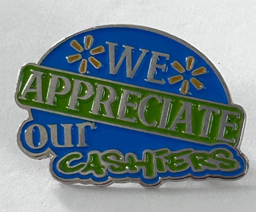 Advertising Walmart Employee Appreciate Cashiers Lapel Hat Vest Pin