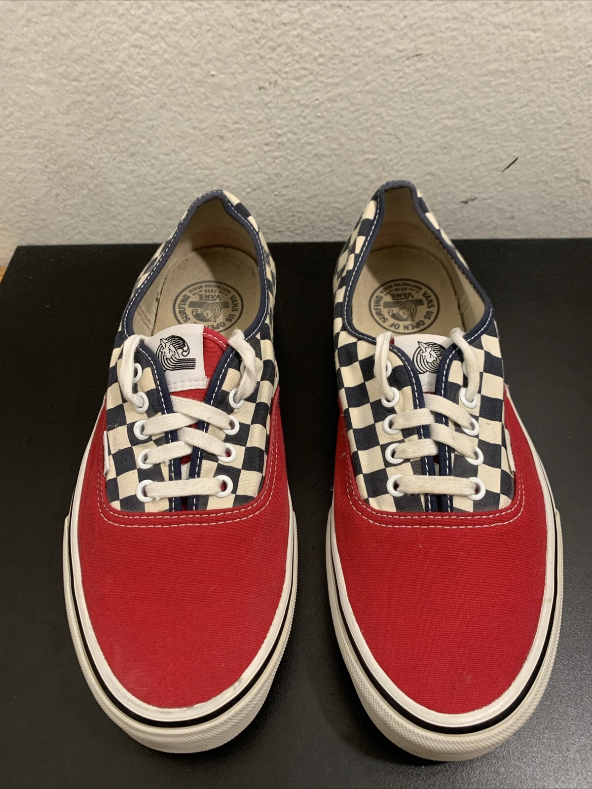 VANS Authentic US Open of Surfing Red Vans California Mens Sz 11