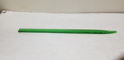 ART GLASS GREEN LEAF BLADE LONG STEM GLASS FLOWER 13" - Imagen 4 de 4