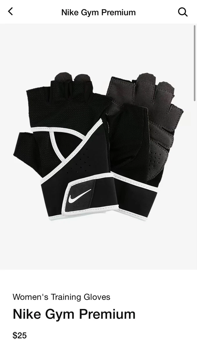 NWT Nike Premium Heavyweight Women s Training Gloves size Medium NLGC6 010 25