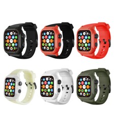 for Apple Watch Series 7 6 5 4 Waterproof Protective Cas Band Strap Cove 44/45mm