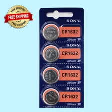 Sony CR1632 Lithium 3V Watch Battery (Exp 10/2032 )  4Pc