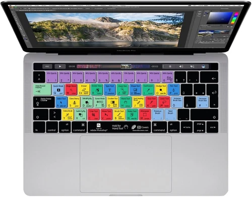 Housse De Clavier Shortcuts Hotkeys Pour Adobe Photoshop MacBook Pro 13 15