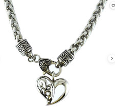 Ladies Heart Pendant Designer Necklace Stainless Steel 52