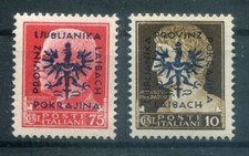 Laibach 2II,9III ABART ** MNH POSTFRISCH (AA5411