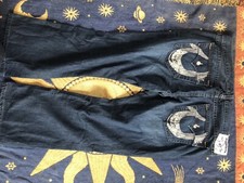 Vintage True Religion Blue Denim Jeans Mens Size 44 Made in USA Boot Leg β