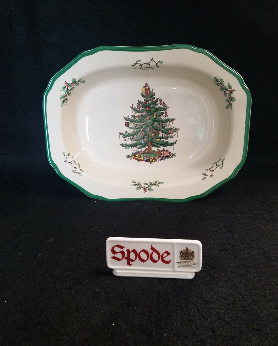 Spode Christmas Tree Large Vegetable Dish 11