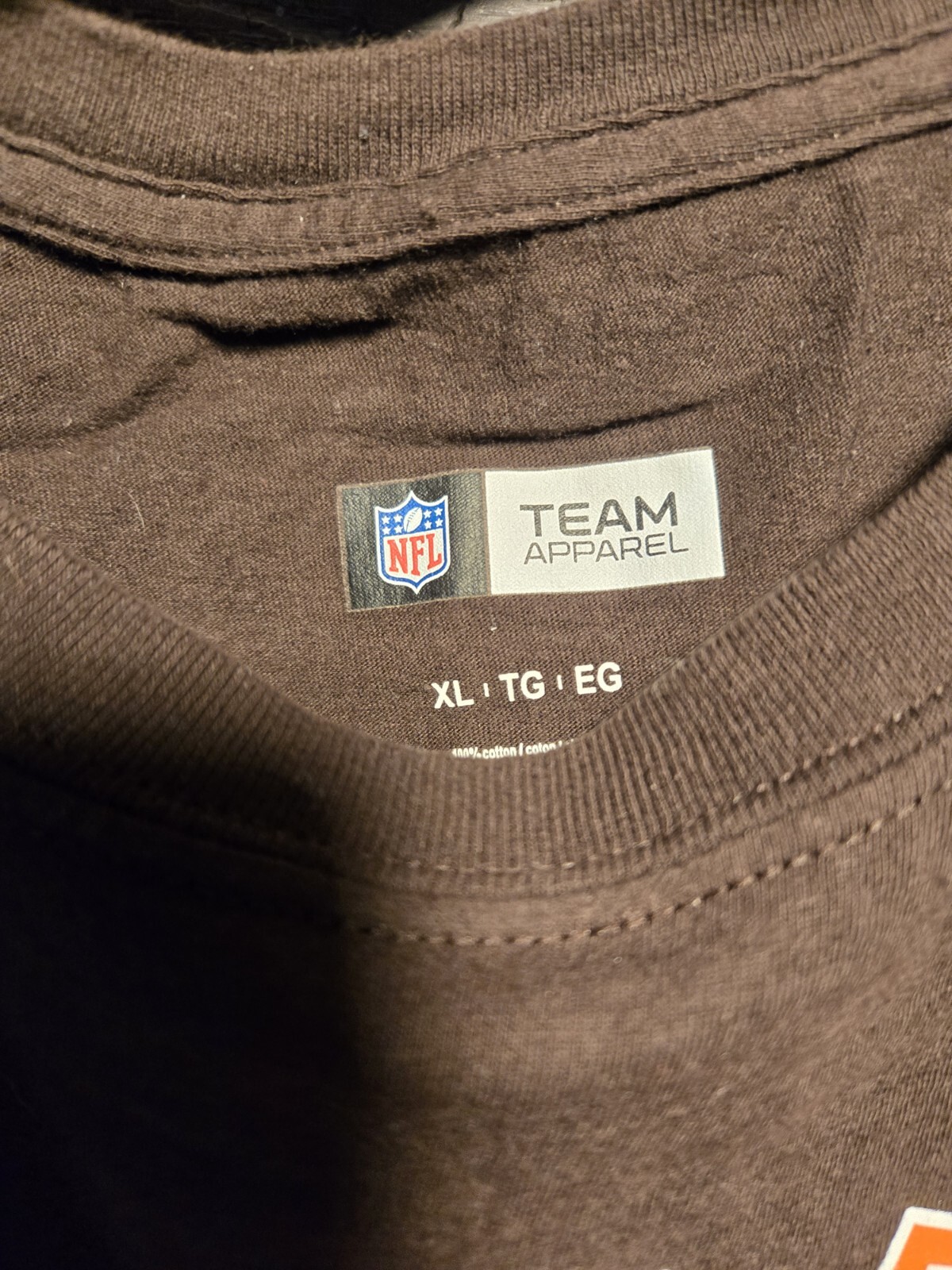 NFL Official Football Cleveland Browns Men's Shirt Size XL Majestic