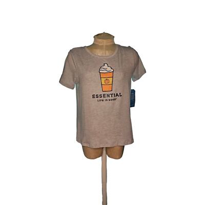Life is good spice latte essential sleep top small NWT