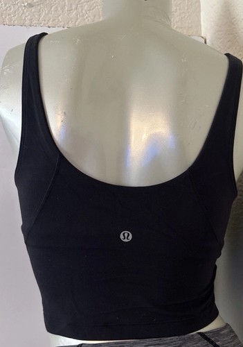 Reggiseno sportivo Lululemon scollo a V nero compressione foderato senza fili taglia 10 - Foto 4 di 12