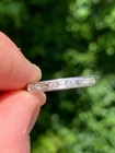 Platinum diamond 2.05ct baguette round cut full eternity ring 5.8 grams