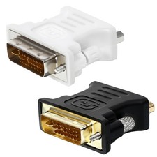 2 PCS DVI To VGA Adapter Gold Plated DVI-I 24 5 Pin Male To VGA Female 1080P