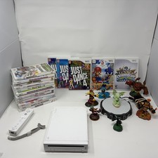 Console Nintendo Wii bianca pacchetto 18 giochi 7 personaggi Skylanders tutti testati