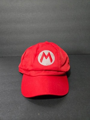 Super Mario Bros Cosplay Cap Red Twill Embroidered M Nintendo Costume Hat